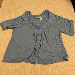 worthington periwinkle blouse size XL
